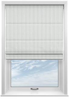 Lace Stripes, Grey - Motorised Roman Blind